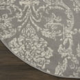 thumbnail image 5 of Nourison Jubilant Distressed Damask Grey 8' x round Area Rug, (8' Round), 5 of 9