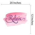 thumbnail image 4 of Sign Wall Decals for Girls Bedroom - Pink Colour Background Relax DIY & Creativity Boy Girl Bedroom Wall Sticker - Size: 20 In x 12 In, 4 of 5