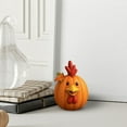 thumbnail image 7 of Elegant Halloween Animal-Shaped Pumpkin Desktop Ornament - Resin Sculpture for Home Decor, Bookshelves & Mantels, 7 of 7