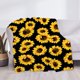 thumbnail image 3 of LHSHID Sunflower Floral Fleece Flannel Throw Blanket Sunflower Gifts for Women Lightweight Plush for Couch Bed Sofa Car Living Room 50"x60", 3 of 8