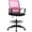 Pink, variant on LiteHaven Drafting Chair Tall Office Chair Adjustable Swivel Rolling Mesh Height with Lumbar Support Arms Footrest Mid Back for Adults Standing Desk Drafting Stool Set of 2 white