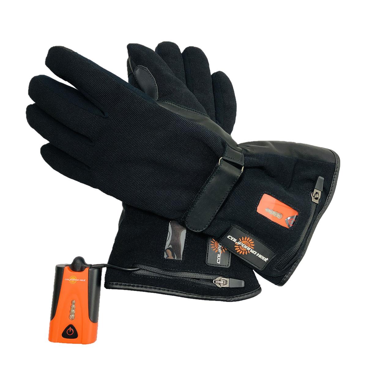 California Heat 7V ActivFlexx Waterproof Heated Stretchy Gloves - Black (S)