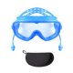 thumbnail image 3 of Gafas de natación cómodas, visión amplia, antivaho, protección ocular con tapones para los oídos azul, 3 of 9