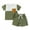 Army Green, variant on Bagilaanoe 2pcs Toddler Baby Boy Shorts Set Contrast Color Short Sleeve T Shirt Tops + Shorts 6M 12M 18M 24M 3T Kids Casual Summer Clothes