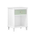 thumbnail image 7 of GZXS Modern Nightstand with Storage Drawer & Shelf, 2-Tier Bedside Table for Bedroom, Small Space End Table, 19.7"L x 15"W x 26.8"H (Green + White), 7 of 7