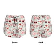 thumbnail image 3 of Wukai funny dogs and love Print Women' double-layer Shorts for Athletic Gym Running Shorts with Phone Pockets-X-Large, 3 of 7