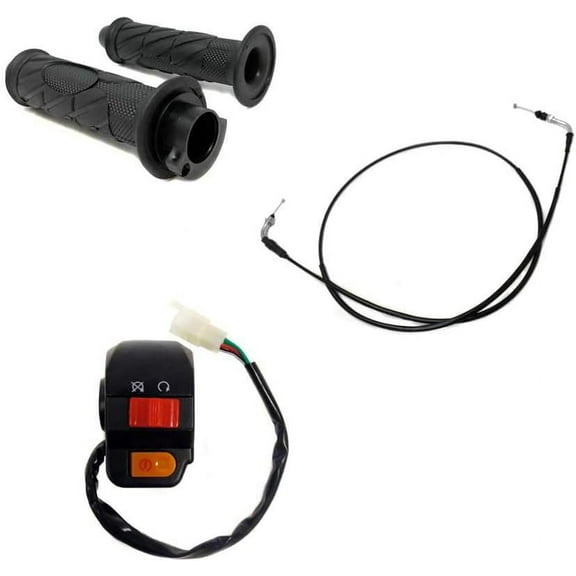 MMG Throttle Combo Scooter 50cc GY6 4-Stroke, Twist Grips, Throttle Cable and Right Side Start & Kill Switch ATM50