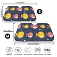 thumbnail image 3 of Uemuo Cute Puffer Fish Pattern Accordion Car Windshield Sun Shade, Foldable Reflective Sun Visor for Car, Reflector Windshield Sunshade-, 3 of 7