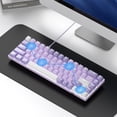 thumbnail image 5 of MageGee MK-BOX 60 Percent Mechanical Gaming Keyboard, 68-Key Wired USB, Red Switches, LED Backlit, Violet, 5 of 9