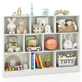thumbnail image 1 of Costway 10-Cube Bookcase 41" Wooden Toy Storage Organizer for Kids Bookshelf White, 1 of 10