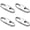 Frost Silver (4), variant on Zipper Clips Anti Theft, 4Pcs Elegant Zinc Alloy Zipper Pull Locks for Backpacks, Double Opening S Carabiner Theft Deterrent for Luggage (Frost Silver)