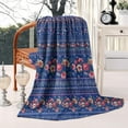 thumbnail image 3 of Pioneer Flower Floral Print Pattern Blanket,Comfortable Soft Lamb Wool Throw Blanket,All Season,Warm Lightweight Blankets for Sofa Bed Couch Living Room Chair,50"x60", 3 of 4