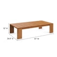 thumbnail image 5 of Modway Tahoe 5-Piece Acacia Wood Outdoor Patio Set in Natural Cocoa, 5 of 12