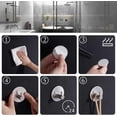 thumbnail image 5 of 4 ganchos autoadhesivos para toallas, ganchos redondos para batas, ganchos de pared, soporte para toallas de baño y cocina de acero inoxidable, gancho, sin orificio JAMW Sencillez, 5 of 5