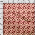 thumbnail image 3 of oneOone Cotton Poplin Twill Red Fabric Houndstooth Sewing Material Print Fabric By The Yard 56 Inch Wide, 3 of 4