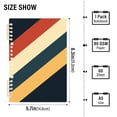 thumbnail image 2 of FORMRS 1-Subject Spiral Notebook 8" x 5" College Ruled 60 Refillable Sheet A5 Hard Cover, 2 Pack, Beige Stripes, 2 of 7