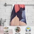 thumbnail image 6 of Vintage Style Gray Tone Flowers Hand Towel Absorbent Bath Towels for Bathroom Sports Gym(28.3" X 14.4") Set of 2, 6 of 8