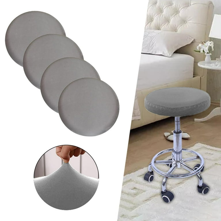 8x Round Bar Stool Covers Elastic Hotel Seat Cover for 12 18 Inch