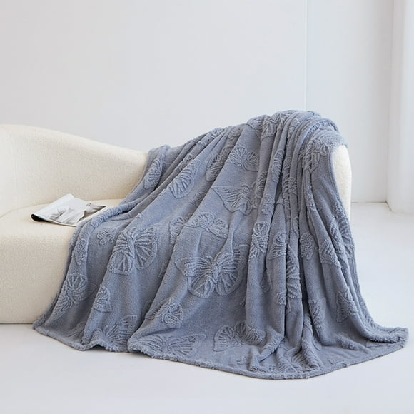 Dimensional Jacquards Blanket Double Sided Velvet Butterflies Car Blanket Office Nap Cover Blanket