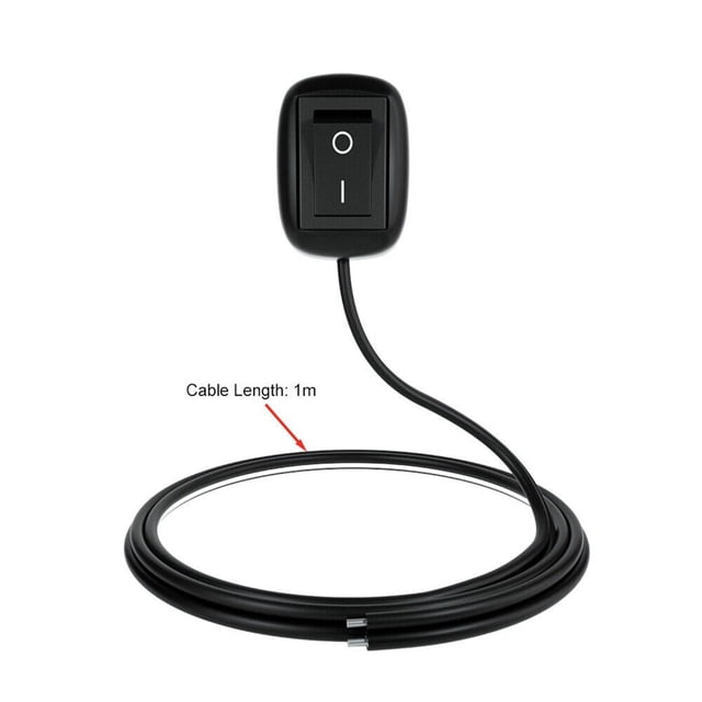 12v Car Modified Sticky Switch With Wire Self-locking Boat-shaped Punch-free Mini Rocker Switch 60cm Car Switch Paste Type Toggl