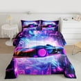 thumbnail image 2 of Homewish Futuristic Race Car Bedding Comforter Set, Modern Extreme Sports Twin Comforter Sets, Teens Kids Boys Girls Reversible Bedding Set, Microfiber Bedroom Decor, 2-Piece, 2 of 8