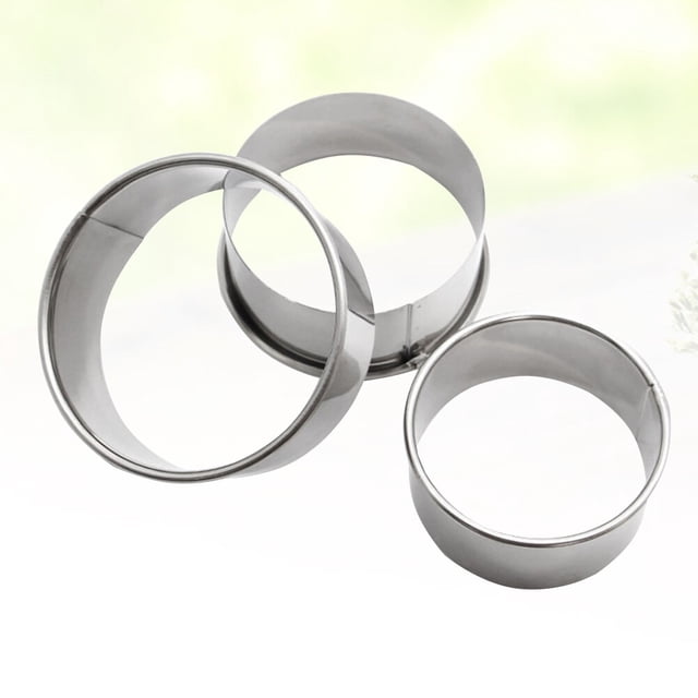 unbranded 3Ud Acero Inoxidable Para Cortar Masa De Empanadillas Forma Redonda Cocina