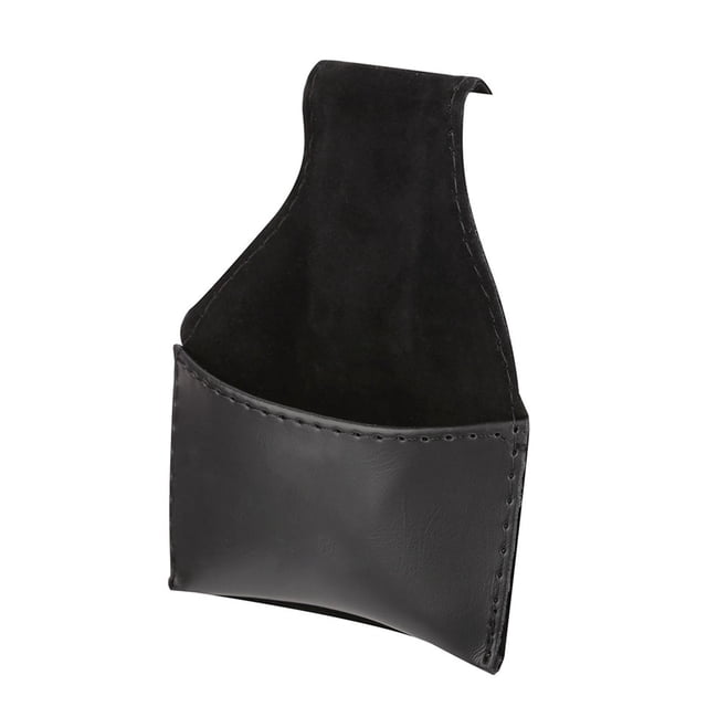 M Buder Soporte para Tiza de Billar Portátil Bolsa de PU Accesorio Negro 1 Paquete (12x10 cm / 4.72x3.94 inches)