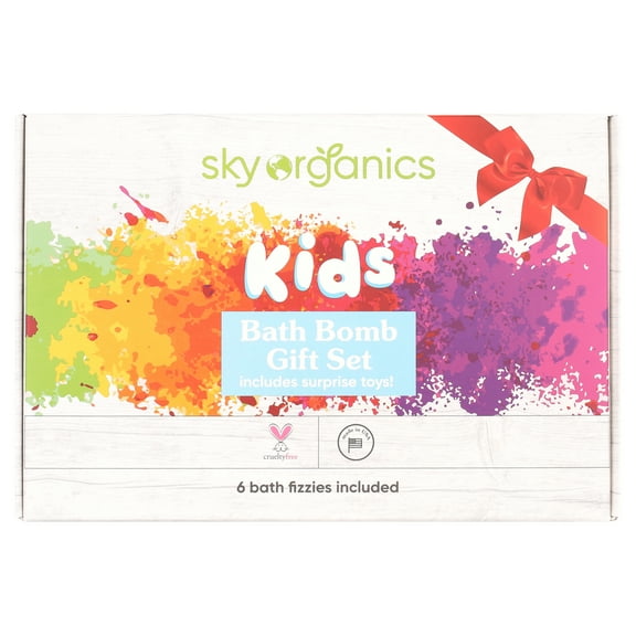 Sky Organics Kids Bath Bomb Gift Set for Body to Soak, Nourish & Enjoy, 6 ct.