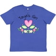 thumbnail image 3 of Inktastic Yaya's Girl- heart flowers Youth T-Shirt, 3 of 5