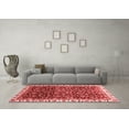 thumbnail image 3 of Ahgly Company Machine Washable Indoor Rectangle Abstract Red Modern Area Rugs, 4' x 6', 3 of 4