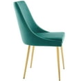 thumbnail image 4 of Modway Discern Upholstered Performance Velvet Dining Chair in Navy, 4 of 8