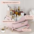 thumbnail image 3 of Organizador de maquillaje YGJT de gran capacidad para Vanity Pink, 3 of 7