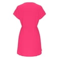 thumbnail image 4 of Sentmoon Robes de Douche Nuptiale pour Invitées Basiques Col en V Robes Formelles pour Femmes Bloc de Couleur Extensible Coupe Régulière Robes Fluides pour Femmes Taille Élastique les Vacances pour le Travail et le Bureau, 4 of 5