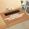 thumbnail image 6 of HomelyJoy Funny Welcome Mat Personalized, Cute Doormat for Outside Front Door, Non-Slip Rubber Back Door Mat, Cute & Hilarious Gift for Home, Kitchen, 23.6 X 15.8 Inches, 6 of 7