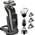 thumbnail image 1 of Kurener Electric Shaver Razor Beard Trimmer Rotary Shaver Rotation razor Full body water wash razor Wet/Dry Rechargeable Waterproof, 1 of 5