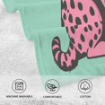 thumbnail image 5 of Yayeee 100% Cotton Hand Towels for Bathroom 16" x 28" Soft Absorbent Kitchen Towel, Pink Cheetah, 5 of 7