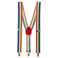 thumbnail image 2 of Amscan 397282 Striped Adjustable Accessory Suspenders, Rainbow, 2 of 2
