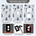 thumbnail image 3 of Yayeee Blank Wall Plate Cover 1-Gang 4.5"x2.7" Home Unused Decorative Outlet, Blue Cute Snowmen, 3 of 7