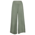 thumbnail image 1 of Pantalones de pierna ancha Pantalones de pierna ancha elásticos de cintura alta para mujer Pantalones casuales fluidos Pantalones reunidos Ropa de trabajo informal Adepaton BST3000475-2, 1 of 6