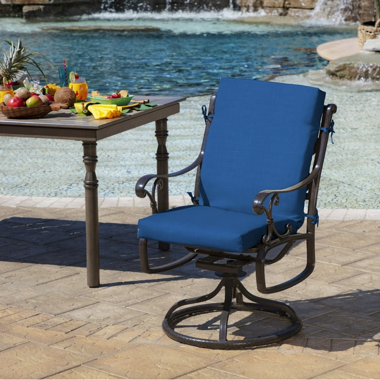 Cobalt blue outdoor chair cushions store