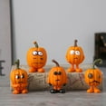 SHAOTELLME Pumpkin Resin Ornament,Funny Pumpkin Decor,Outdoor Pumpkin