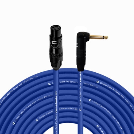 Coluber Cable Unbalanced XLR Cable Female to Right Angle 1/4" TS Connector