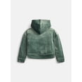 thumbnail image 2 of Athletic Works Girls Velour Hoodie and Wide Leg Pants Set, 2-Piece, Sizes 4–18, 2 of 3