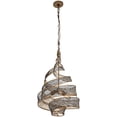 thumbnail image 3 of Varaluz 240P03HO Flow 3-Light Twist Pendant - Hammered Ore Finish, 3 of 3