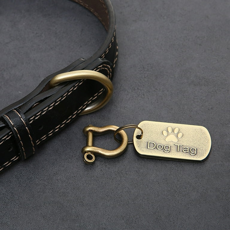 2pcs Pet Dog ID Tags Retro Stainless Steel Pet Pendant Creative Dog Tag Set for Pet Random Color