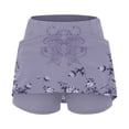 thumbnail image 6 of Wxolcjlv Womens Floral Print Skort High Waist Built‑In Short Workout Casual Skirts, 6 of 8