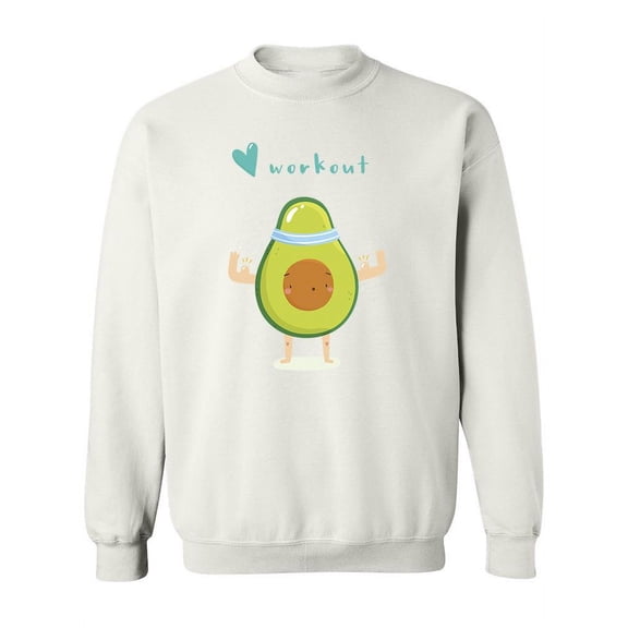 Muscular Avocado Sweatshirt Women -Image by Shutterstock, Female 4X-Large