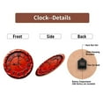 thumbnail image 7 of Red Resin Wall Clock Crackle Finish 10-Inch Silent Wooden Wall Clock, Battery Operated (AA Batteries Not Included), Artistic Home Decor, 7 of 7