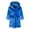 Blue, variant on OGLCCG Boys Girls Fannel Hooded Robes, Warm Long Sleeve Fleece Plush Bath Robe for Kids Solid Color Soft Fuzzy Bathrobe with Belt 9-12 Years