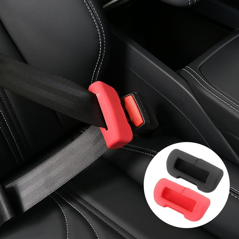 1pc Car Seat Belt Buckle Clip Protector Silicone Interior Button Case  Anti-Scratch Cover Safety Accessories,Seat Belt Plug Protector,For car